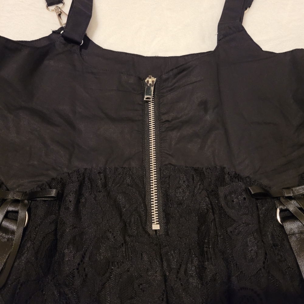 Current Mood Dolls Kill Black Lace Suspender Skirt - Picture 5 of 5